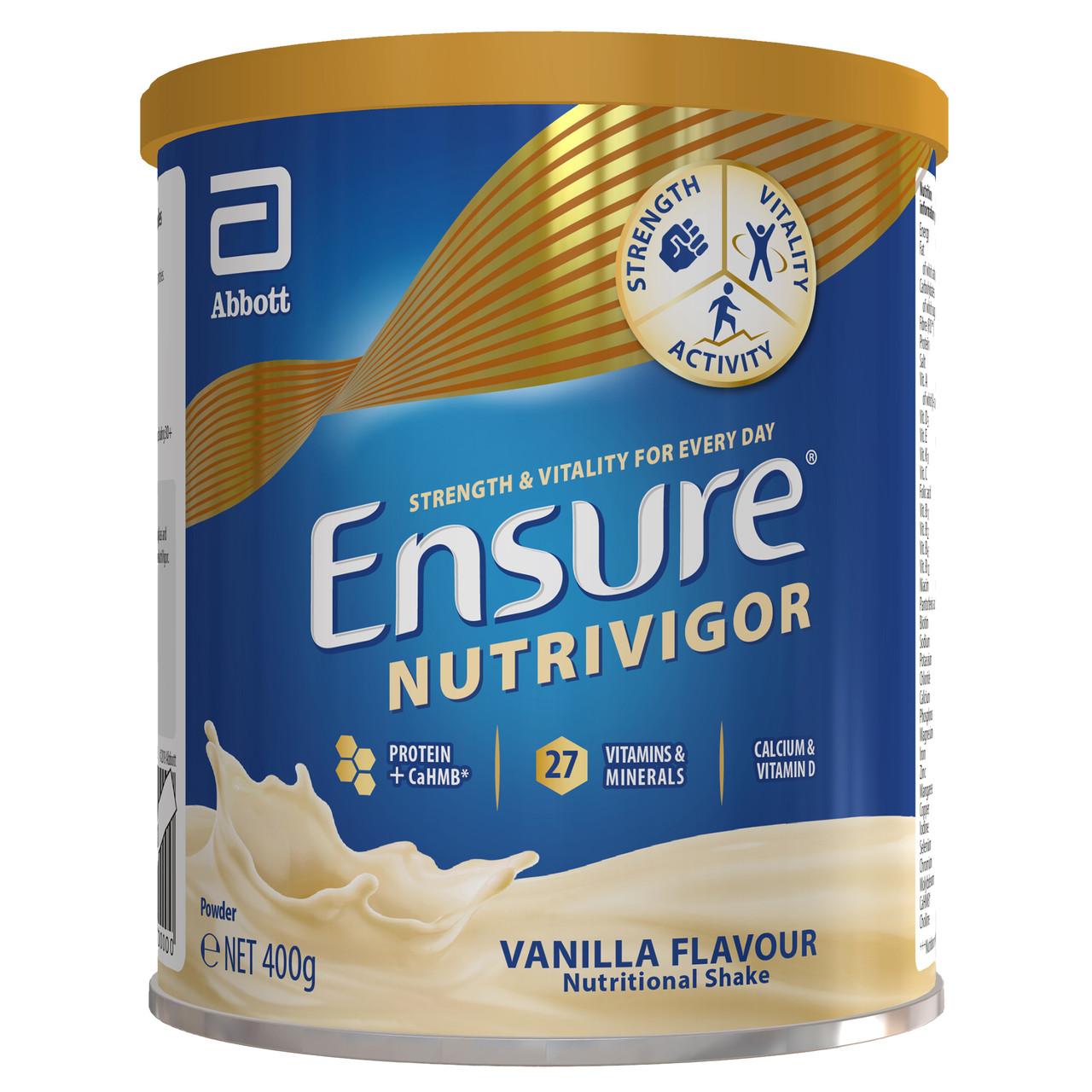 Ensure NutriVigor Shake Vanilla Flavour 400g Image 1