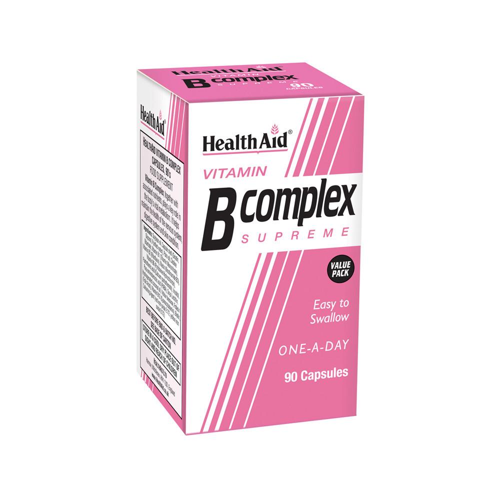 HealthAid Vitamin B Complex Supreme 90 Capsules Image 1