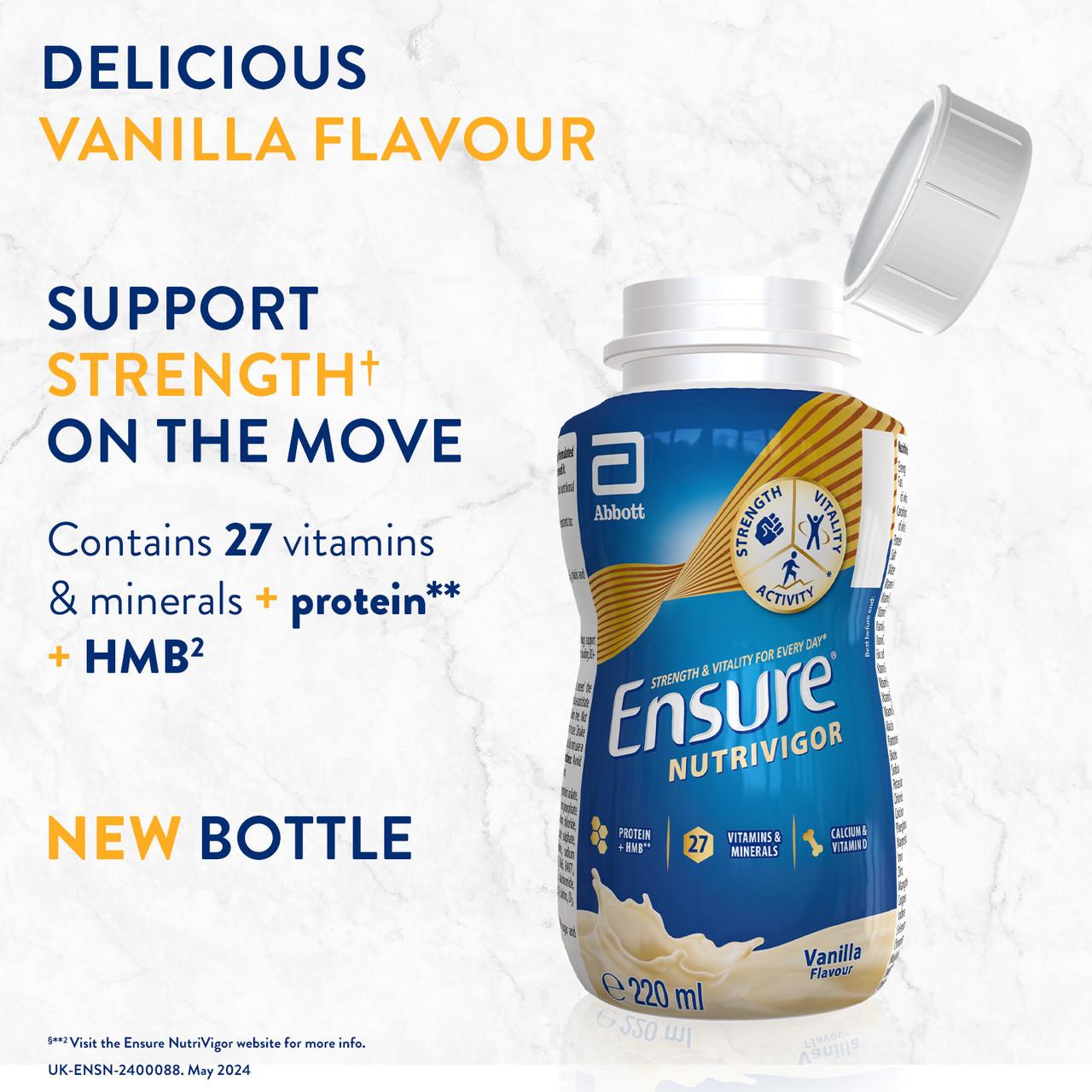 Ensure NutriVigor Nutritonal Shake Ready To Drink Vanilla Flavour 220ml x 8 Image https://cdn11.bigcommerce.com/s-g585yu857h/images/stencil/1280w/products/4719/15940/154845_IMAGE_3__93033.1782123333.jpg1