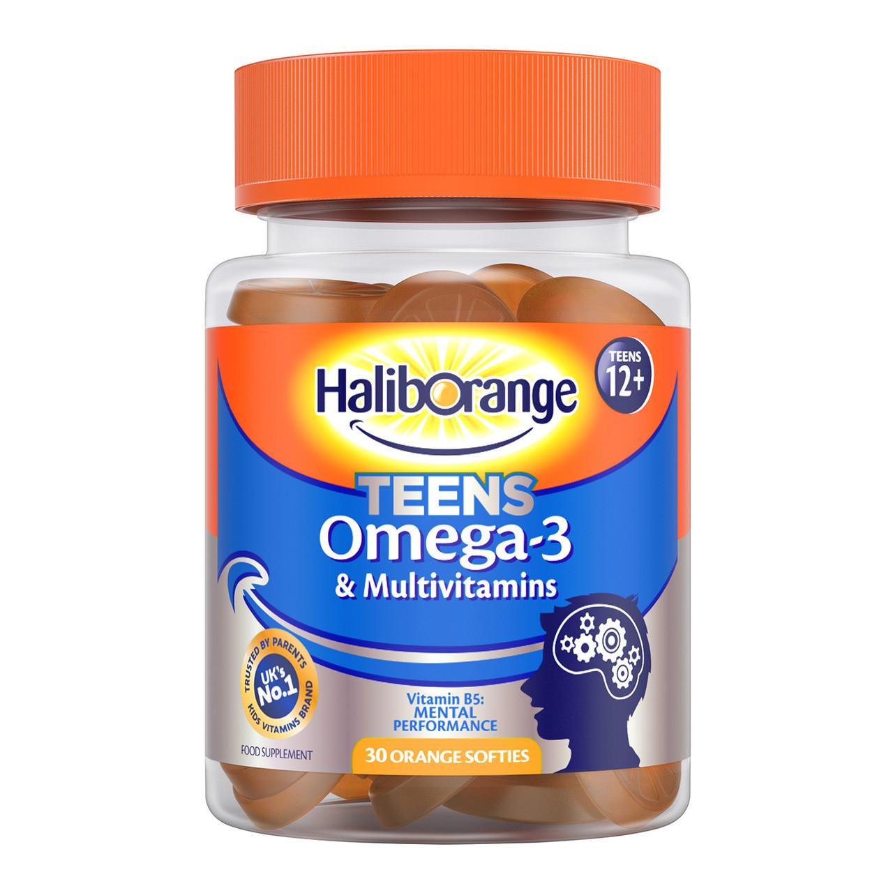 Haliborange Kids Teens Omega-3 & Multivitamins Softies 30 Pack Image 1