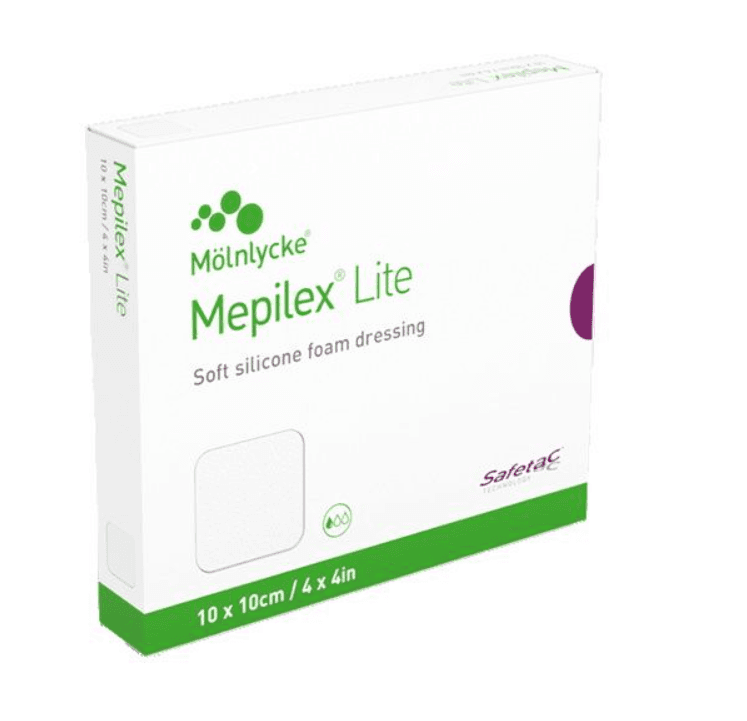 Mepilex Lite Dressing 10 x 10cm Image 1