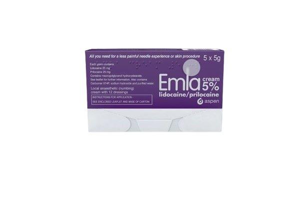 Emla Cream 5x5g Tubes with 12 Dressings 1 Pack Image 1