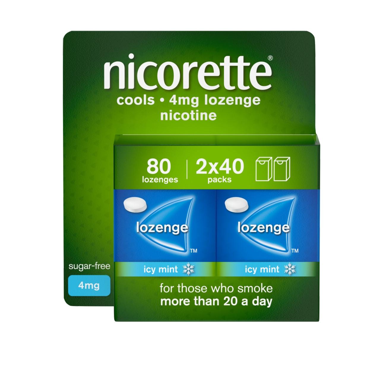Nicorette Lozenge Mint 4Mg 80 Pack Image 1