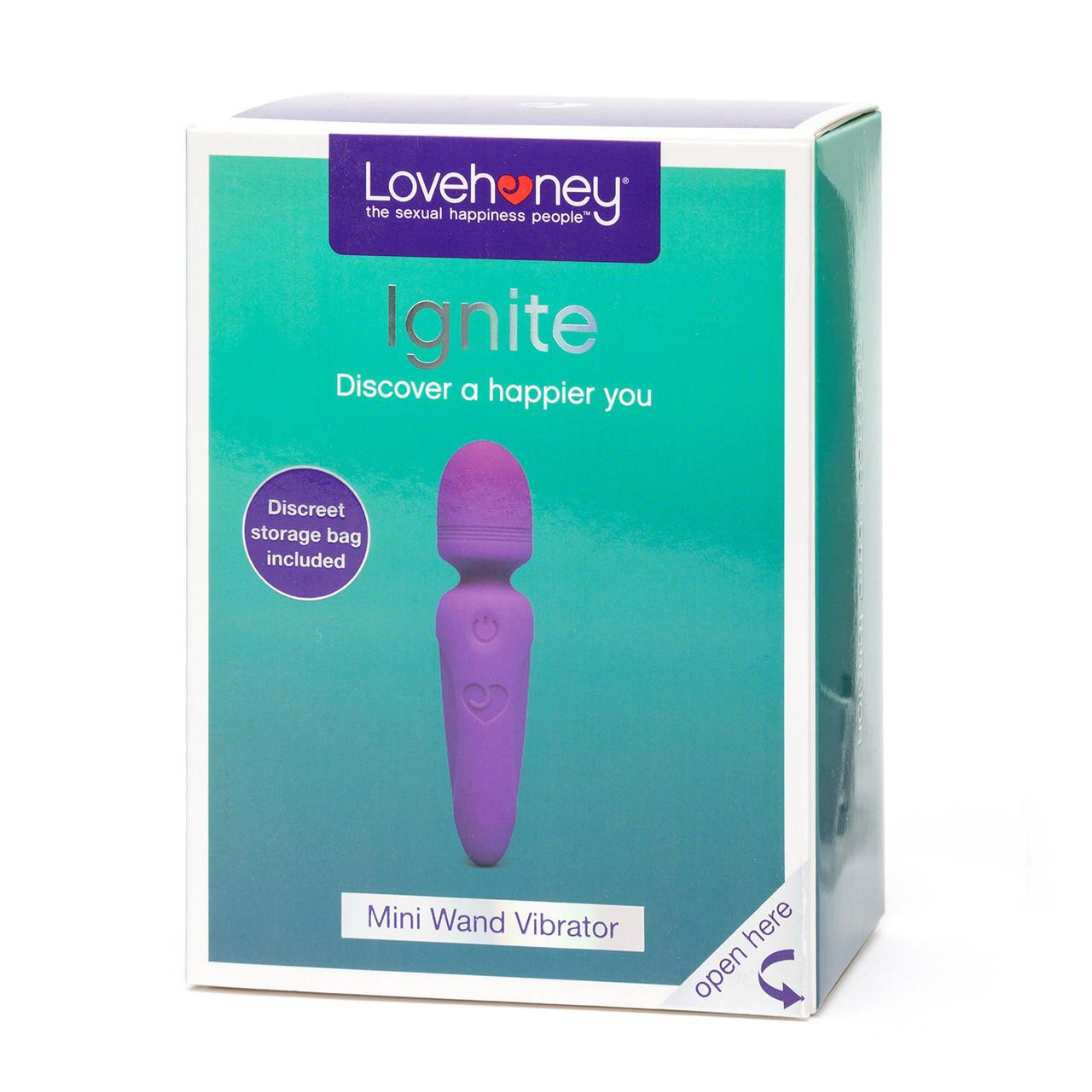 Lovehoney Ignite Rechargeable Wand Vibrator Purple Image 1