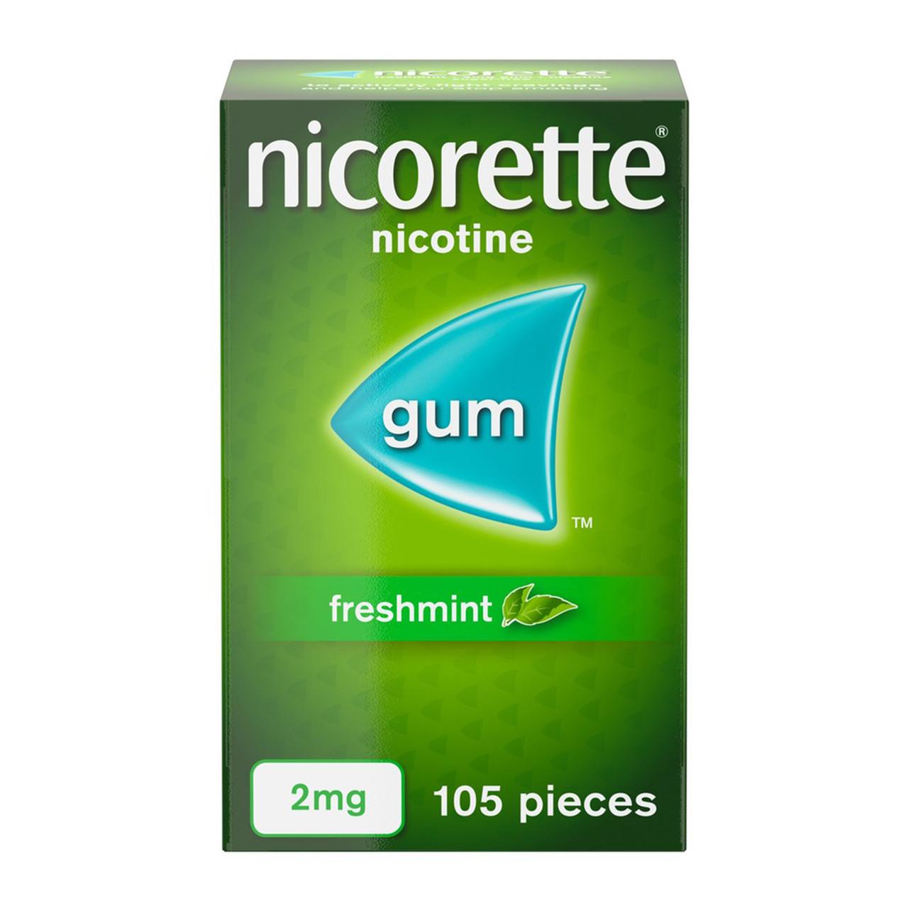 Nicorette Gum 2mg Freshmint 105 Pieces Image 1