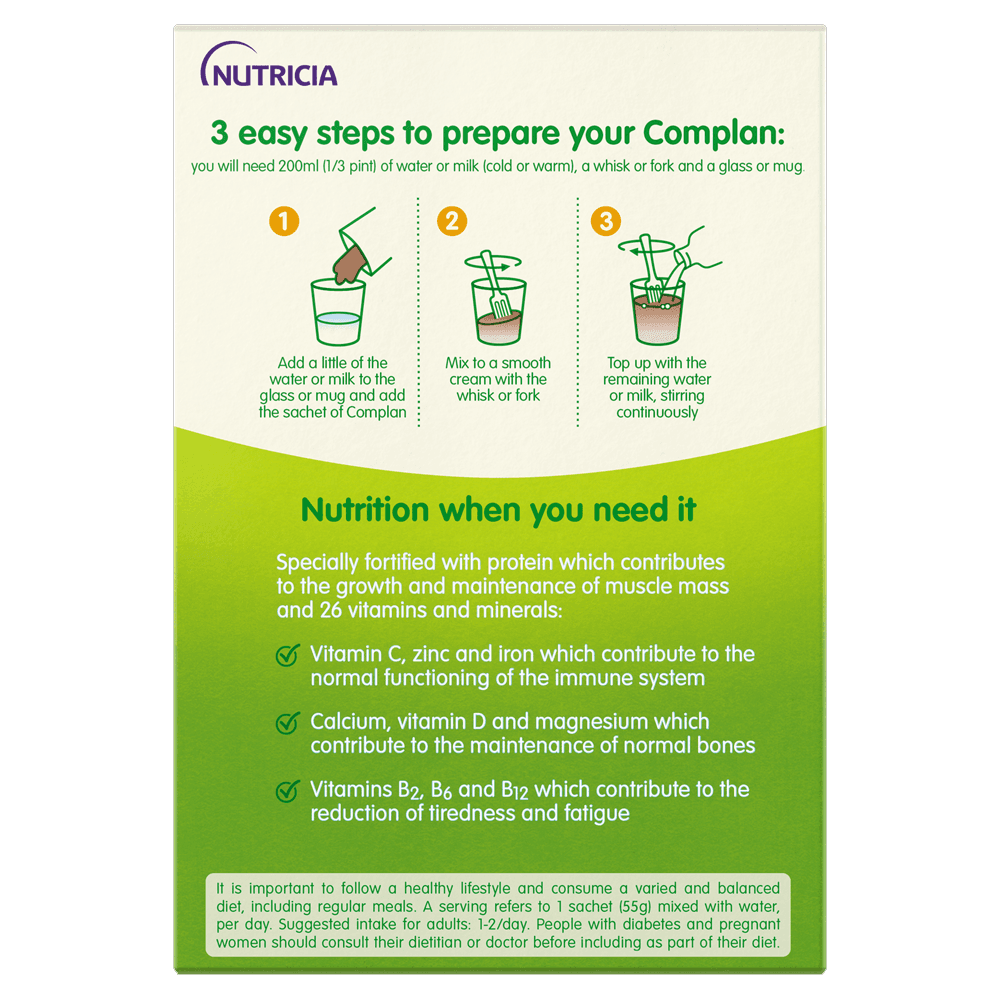 Complan Chocolate Nutritional Drink 4 x 55g Sachets Image https://cdn11.bigcommerce.com/s-g585yu857h/images/stencil/1280w/products/4802/9120/Complan-Chocolate-Nutritional-Drink-__71593__79938.1740668072.png1