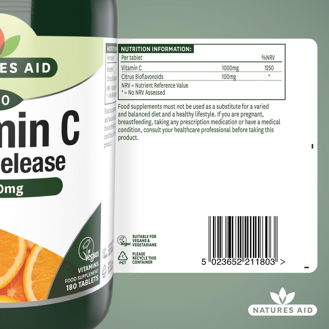 Natures Aid Vitamin C 1000mg Time Release 180 Tablets Image https://cdn11.bigcommerce.com/s-g585yu857h/images/stencil/1280w/products/4831/35262/71Nu49EtBBL._AC_SL1500___04117.1784882279.jpg1