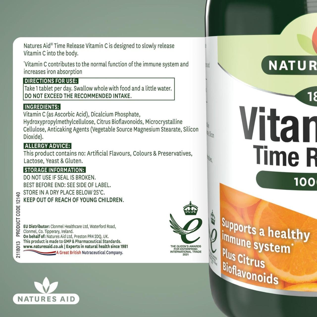 Natures Aid Vitamin C 1000mg Time Release 180 Tablets Image https://cdn11.bigcommerce.com/s-g585yu857h/images/stencil/1280w/products/4831/35263/71gVqAtTFlL._AC_SL1500___13830.1784882279.jpg1