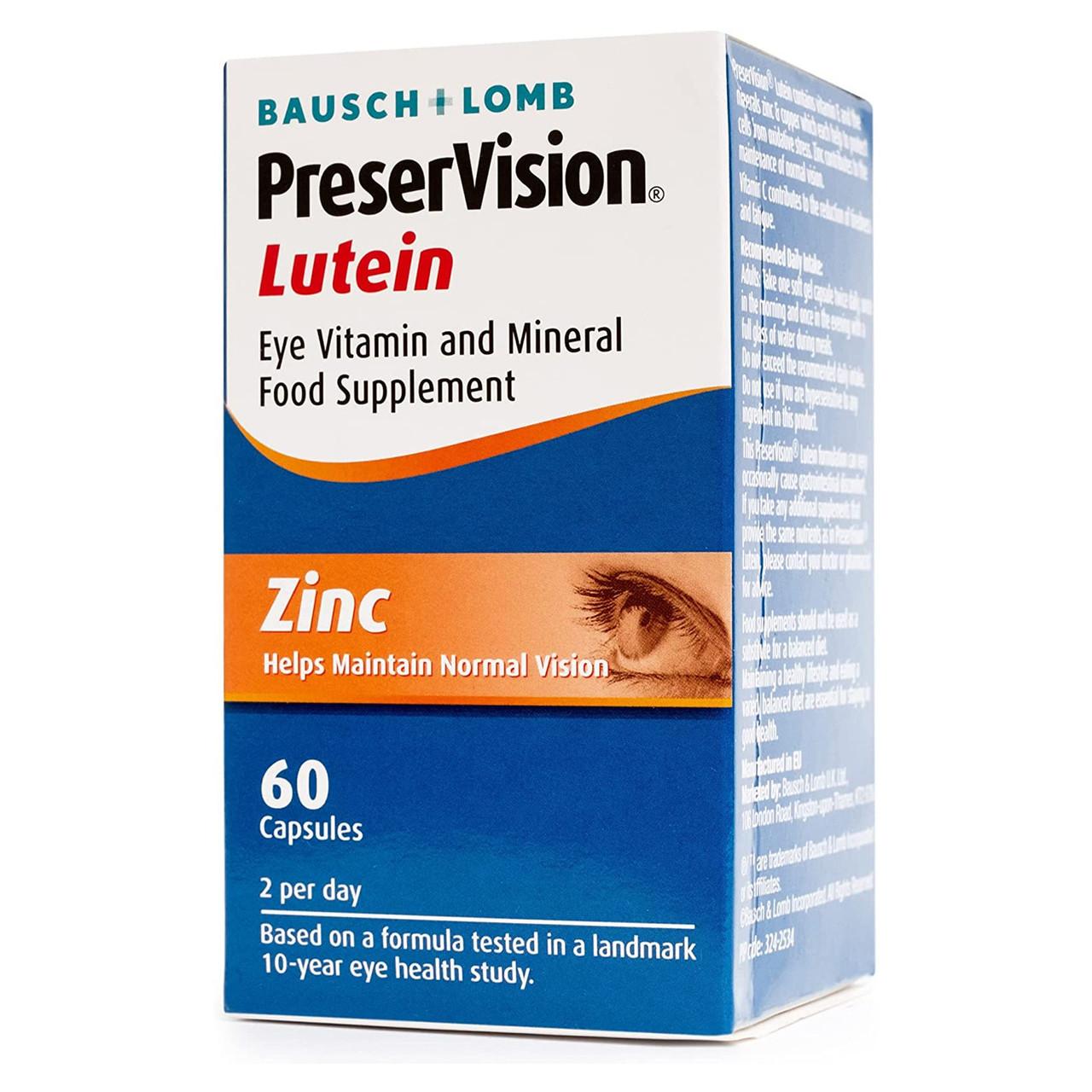 Bausch & Lomb PreserVision Lutein 60 Capsules Image https://cdn11.bigcommerce.com/s-g585yu857h/images/stencil/1280w/products/4838/9191/Bausch---Lomb-PreserVision-Lutein-Capsules__28087__35123.1740668074.jpg1