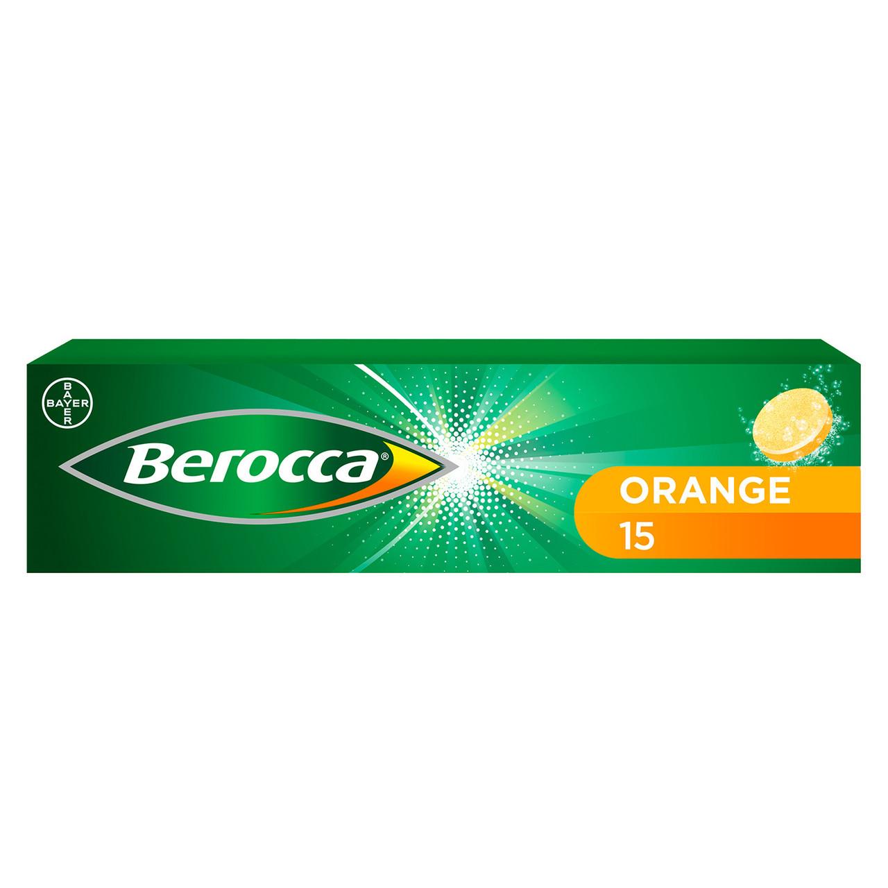 Berocca Orange Energy Vitamin 15 Effervescent Tablets Image 1