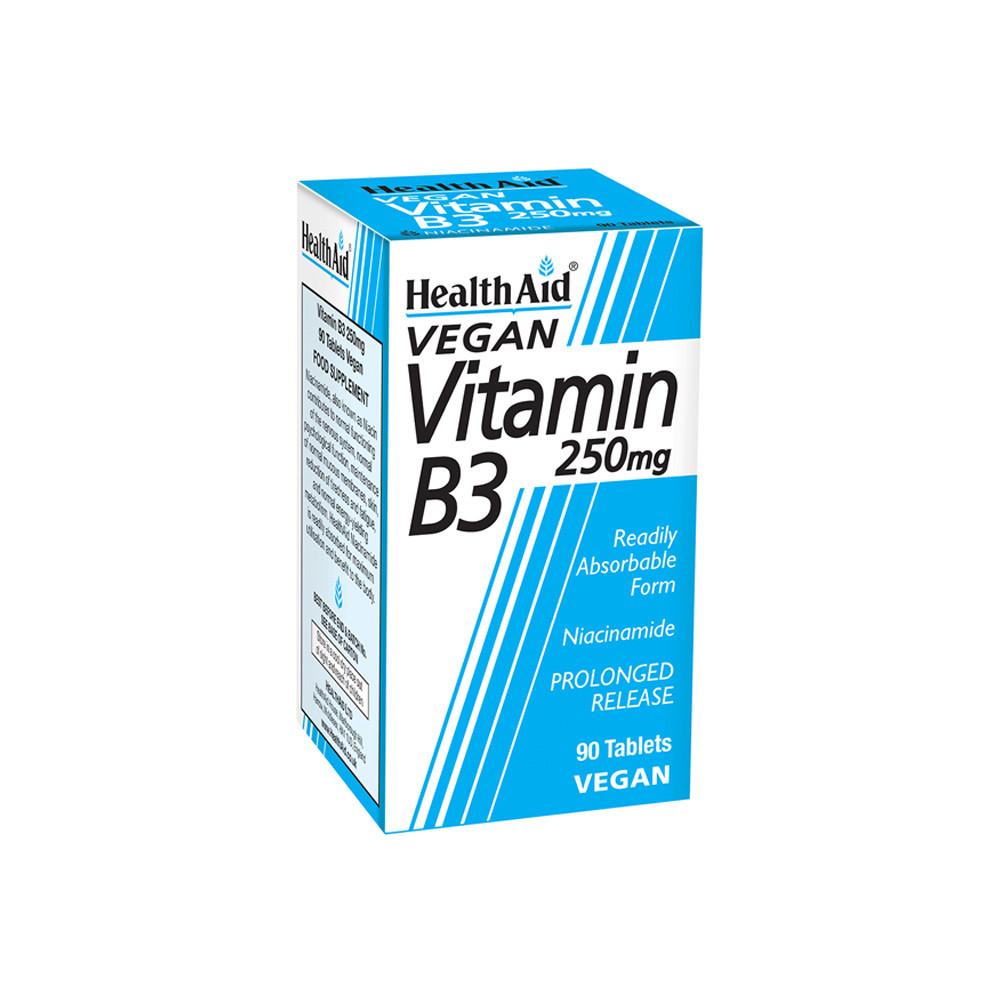 HealthAid Vitamin B3 250mg 90 Tablets Image 1