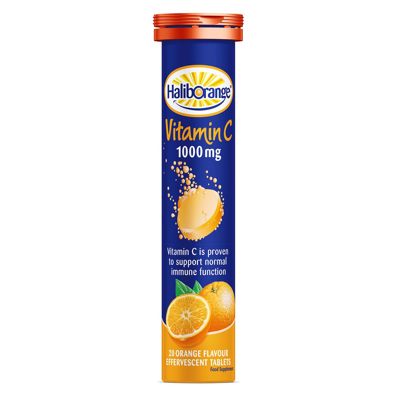 Haliborange Vitamin C Effervescent Orange 20 Tablets Image 1