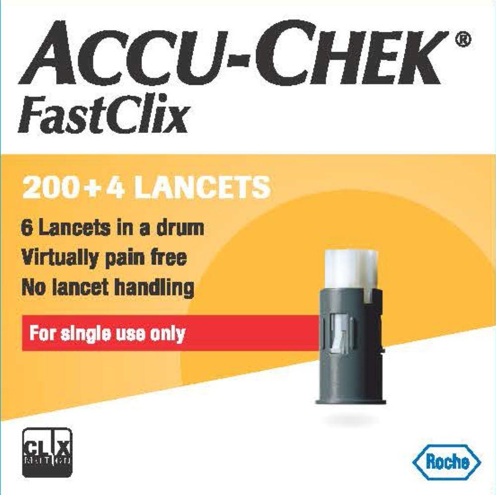 Accu-Chek Fastclix 204 Lancets Image 1