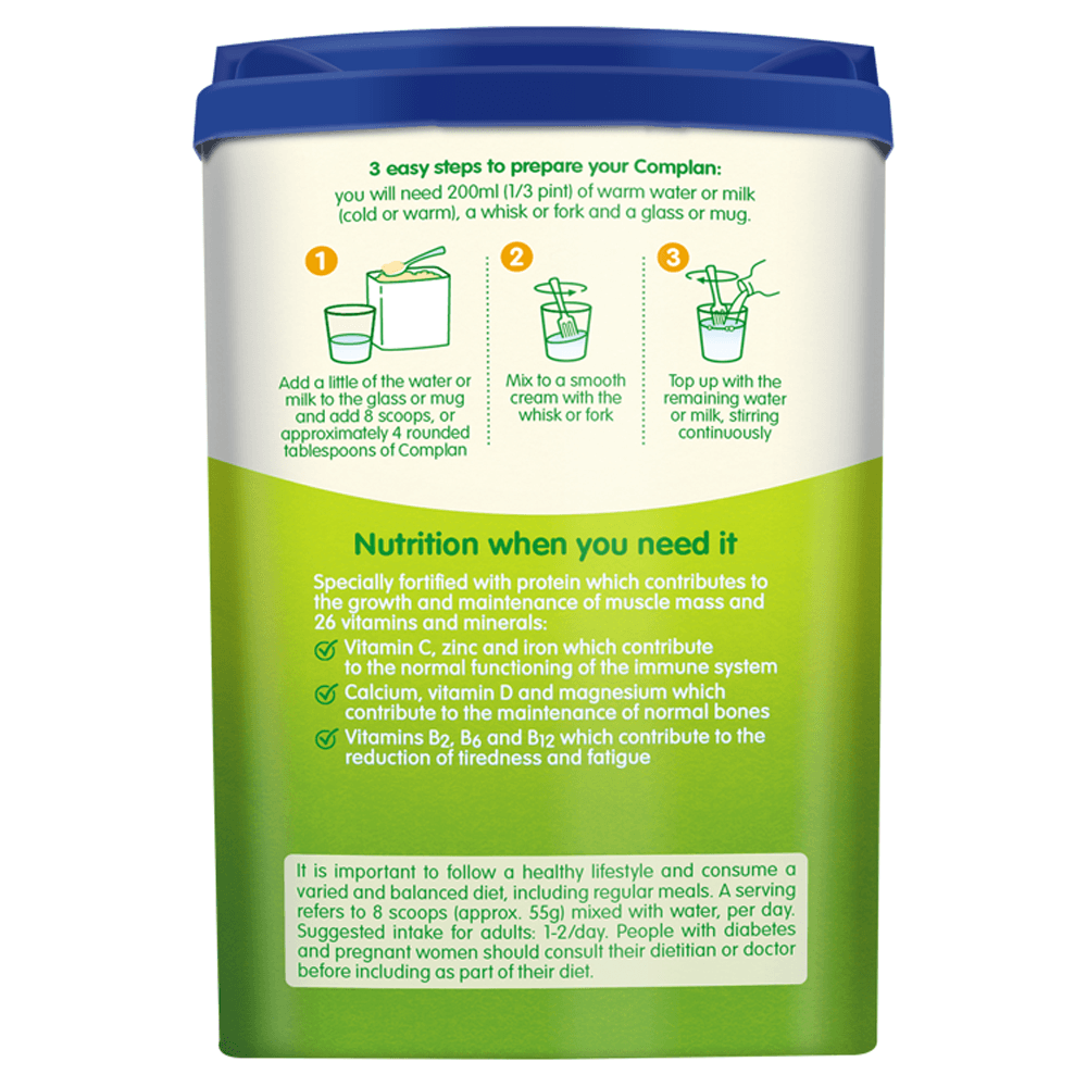 Complan Original Nutritional Drink 425g Image https://cdn11.bigcommerce.com/s-g585yu857h/images/stencil/1280w/products/4948/9417/Complan-Original-Nutritional-Drink__12897__89504.1740668083.png1