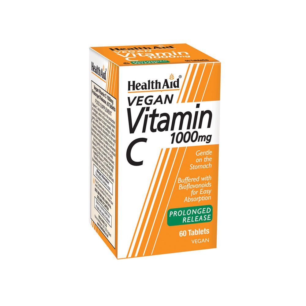 HealthAid Vitamin C 1000mg Prolonged Release 60 Tablets Image 1