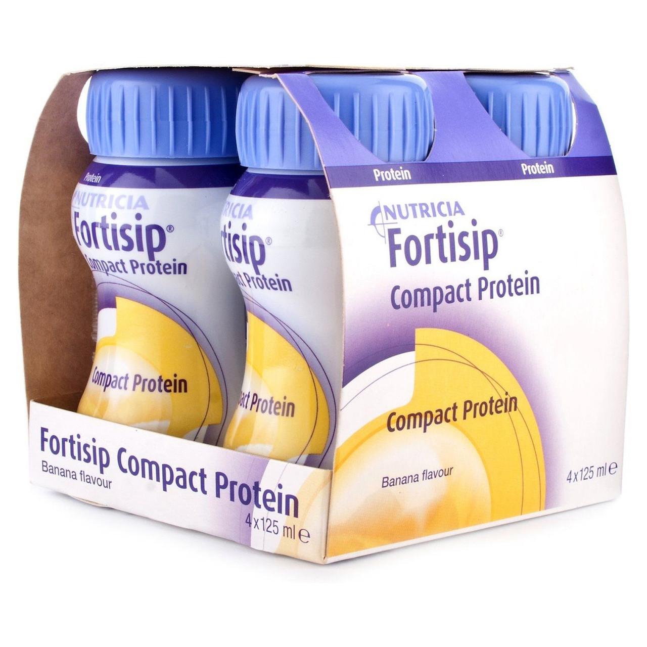 Fortisip Compact Protein Banana 4x125ml Image 1