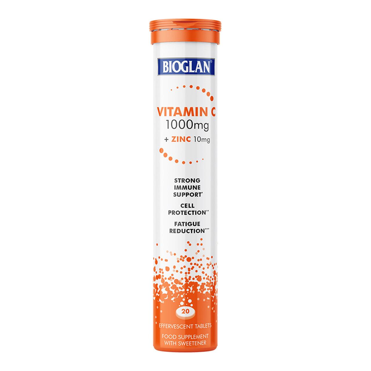 Bioglan Vitamin C and Zinc Effervescent Tablets 20 Pack Image 1