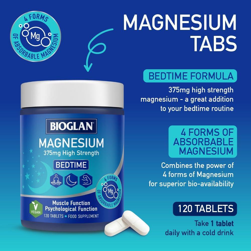 Bioglan Active Magnesium 120 Tablets Image https://cdn11.bigcommerce.com/s-g585yu857h/images/stencil/1280w/products/5030/35575/617ge3YmD3L._AC_SL1000___73571.1785327917.jpg1