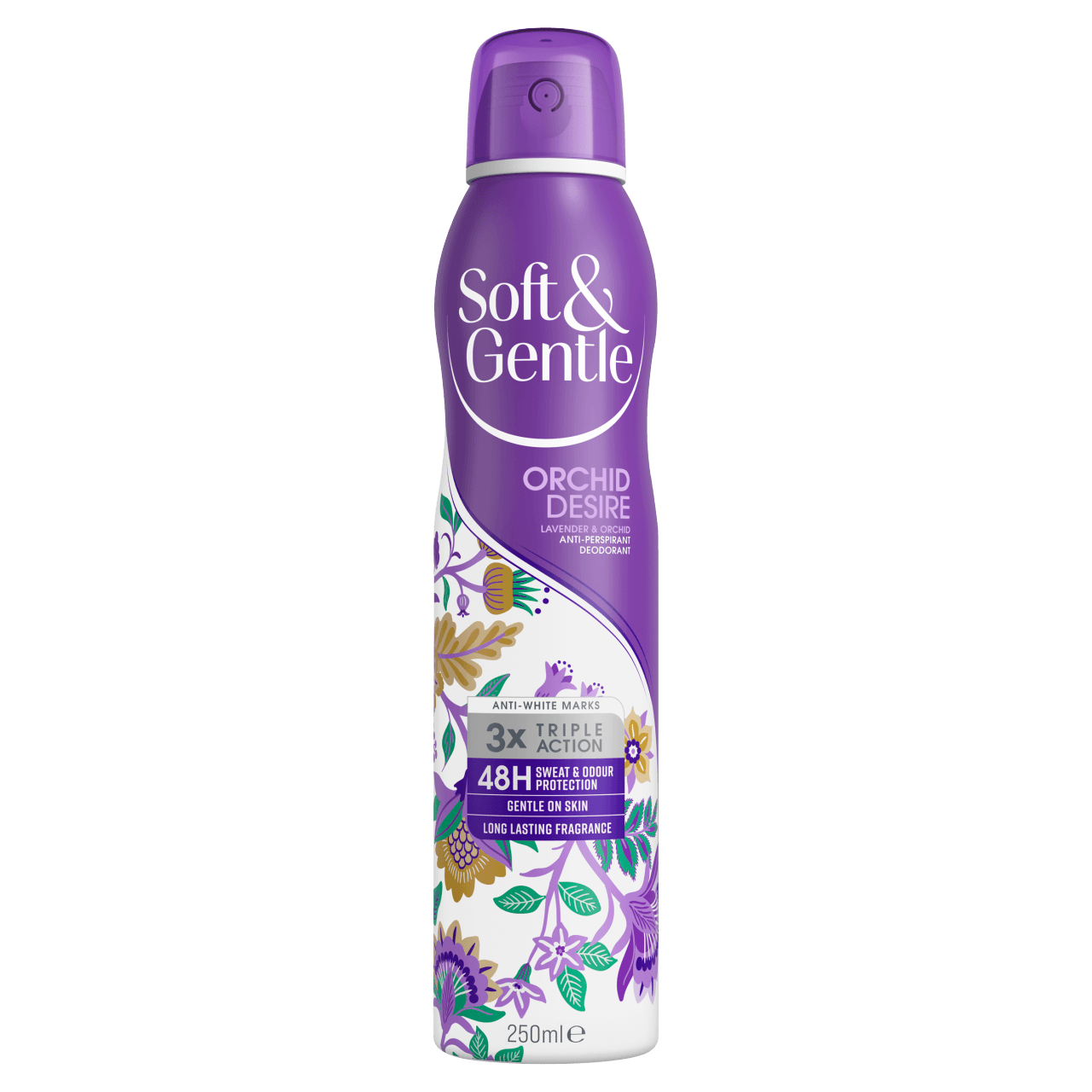 Soft & Gentle Anti-Perspirant Deodorant Spray Orchid Desire 250ml Image 1