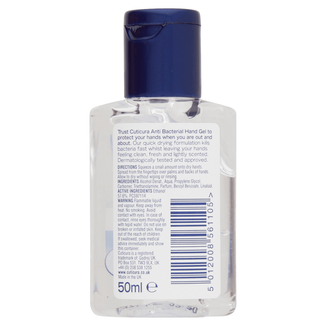 Cuticura Original Anti-Bacterial Hand Gel Crisp & Fresh 50ml Image https://cdn11.bigcommerce.com/s-g585yu857h/images/stencil/1280w/products/5149/9691/0149483B__19288__99553.1740668098.png1