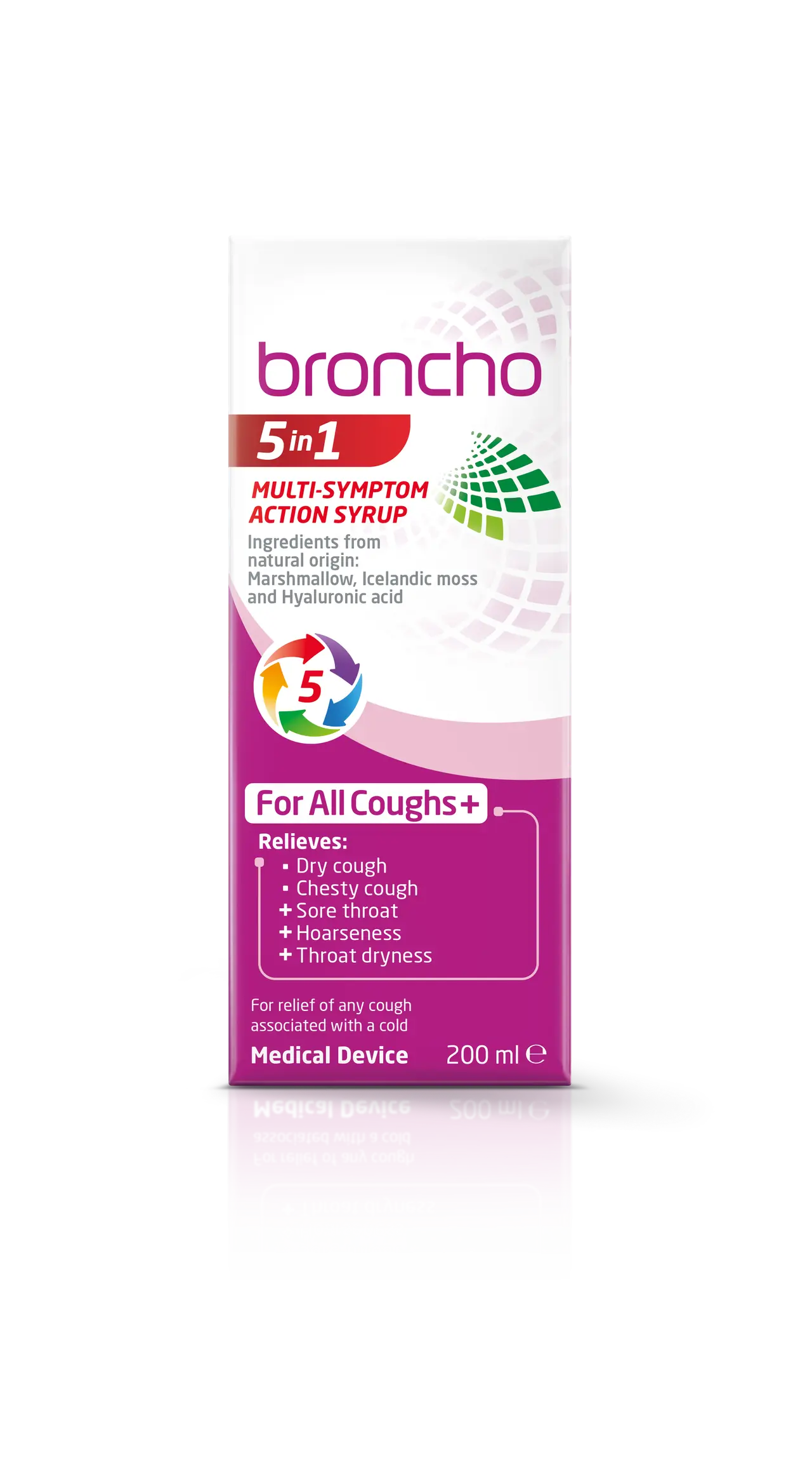 Broncho 5 in 1 Multi Symptom Action Syrup - 200ml Image 1