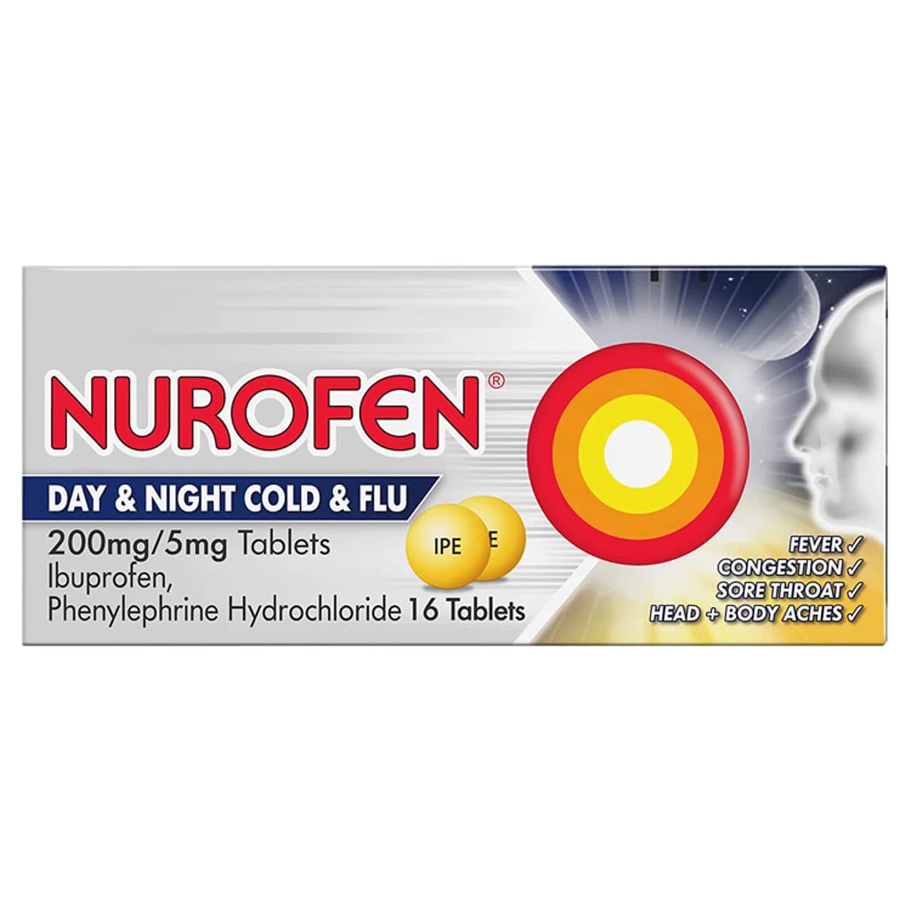 Nurofen Day & Night Cold & Flu 200mg Image 1
