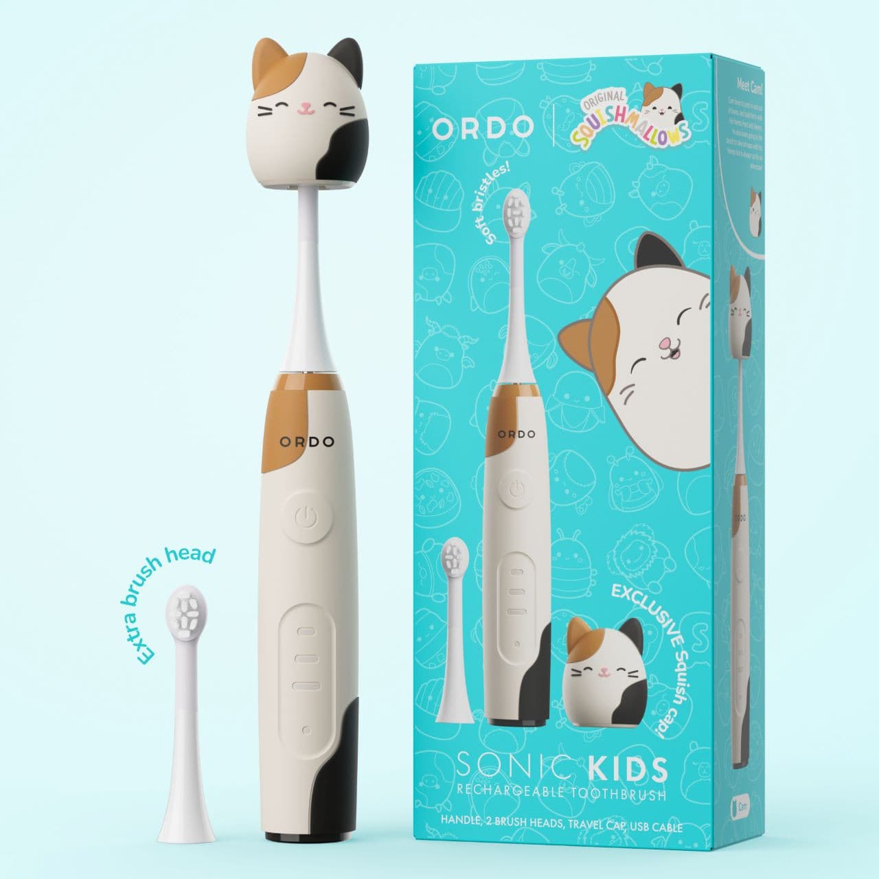 Ordo Sonic Kids Rechargeable Toothbrush - Squishmallows Cam Image 1
