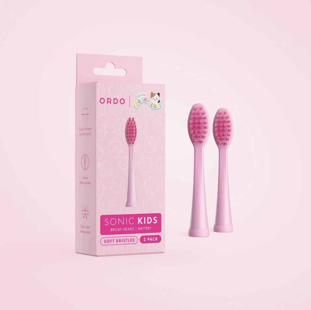 Ordo Sonic Kids Battery Brush Heads - Squishmallows Auggie Image 1