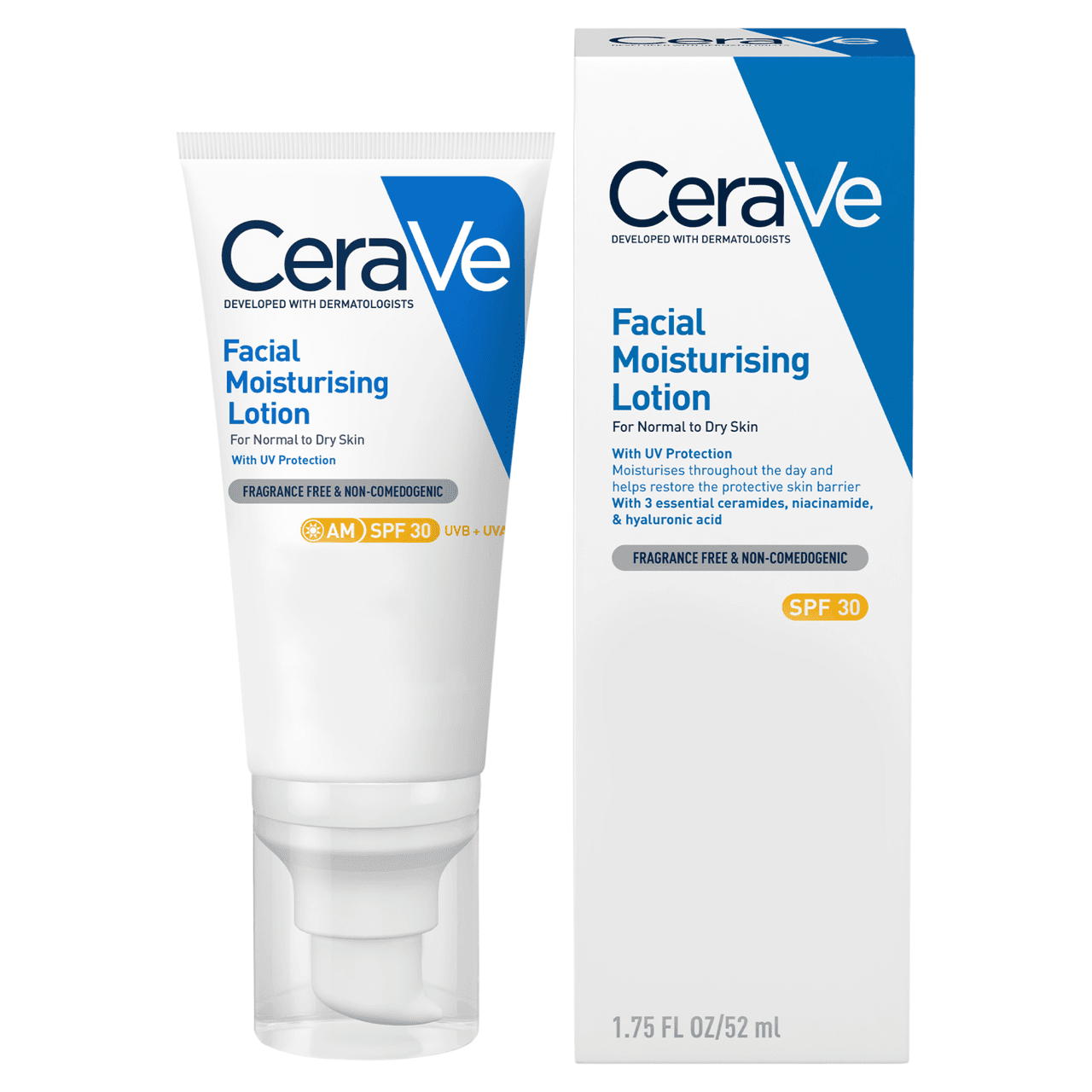 CeraVe AM Moisturising Lotion SPF30 52ml Image 1