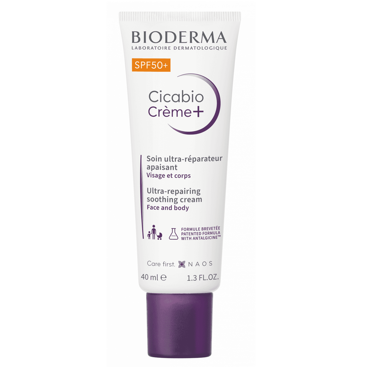 Bioderma Cicabio SPF50+ Soothing Skin Healing Cream With Sun Protection 40ml Image 1