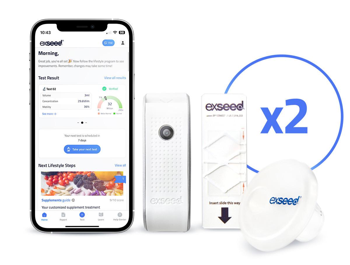 ExSeed Home Sperm Test Kit 2 Tests Image https://cdn11.bigcommerce.com/s-g585yu857h/images/stencil/1280w/products/5580/26371/0152165_C__51517.1769079043.jpg1