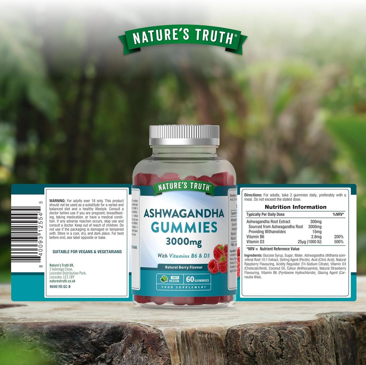 Nature's Truth Ashwagandha 1200mg Natural Raspberry Flavour 60 Gummies Image https://cdn11.bigcommerce.com/s-g585yu857h/images/stencil/1280w/products/5652/37967/91YXqhwSDHL._AC_SL1500___83447.1787328493.jpg1