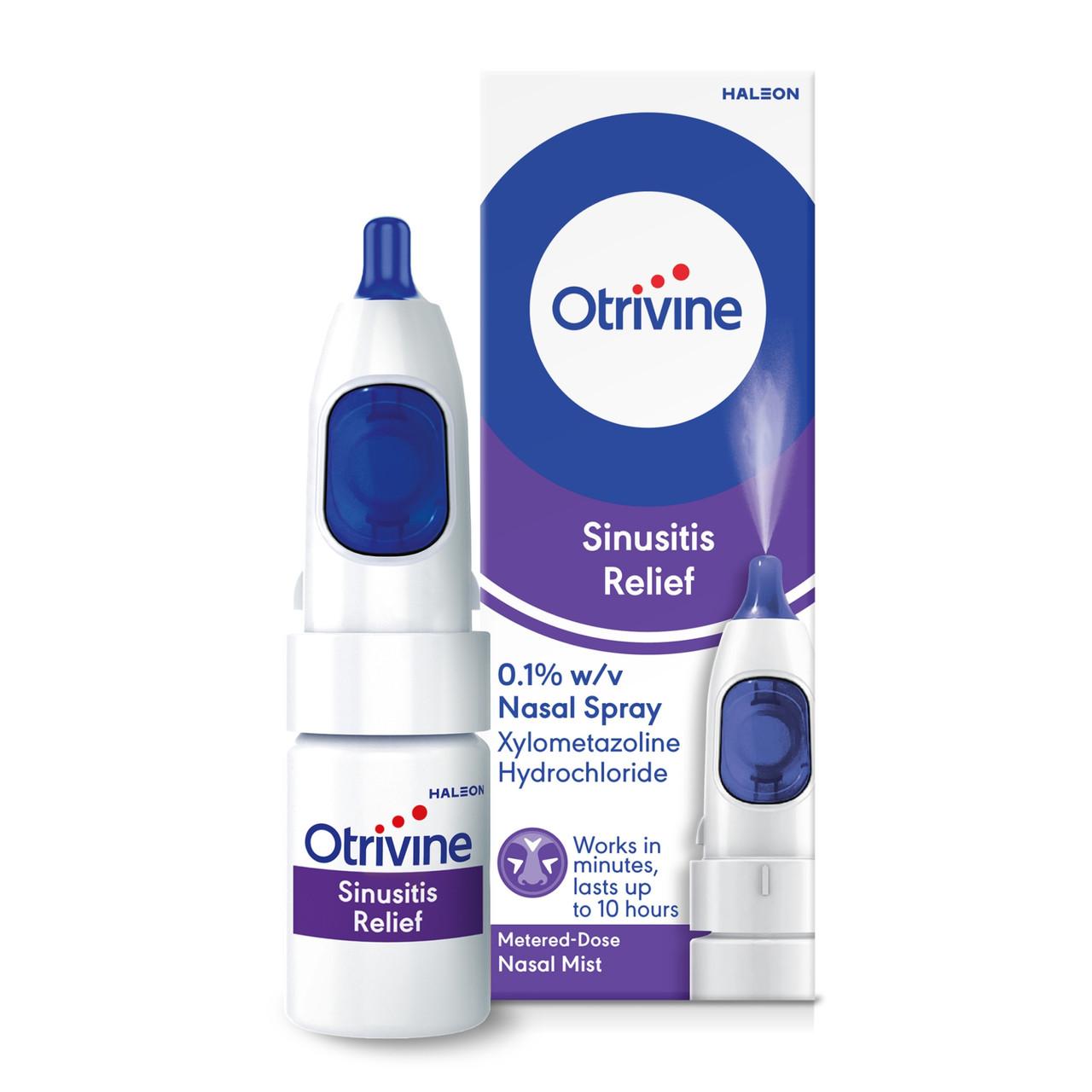 Otrivine Adult Measured Dose Sinusitis Spray 10ml Image 1