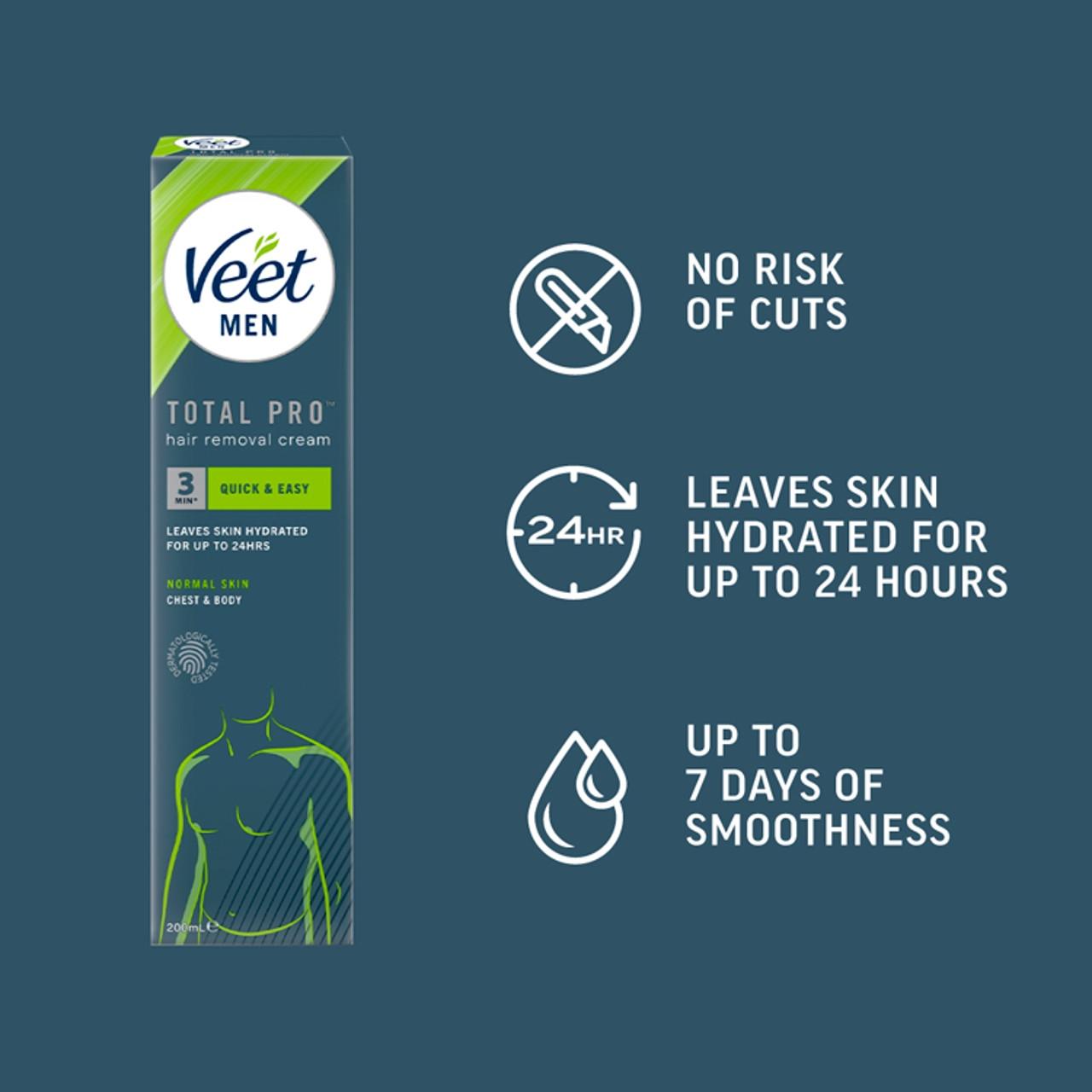 Veet Men Chest & Body Hair Removal Cream for Normal Skin 200ml Image https://cdn11.bigcommerce.com/s-g585yu857h/images/stencil/1280w/products/6397/11287/5011417561980_T61__79668.1782824375.jpg1