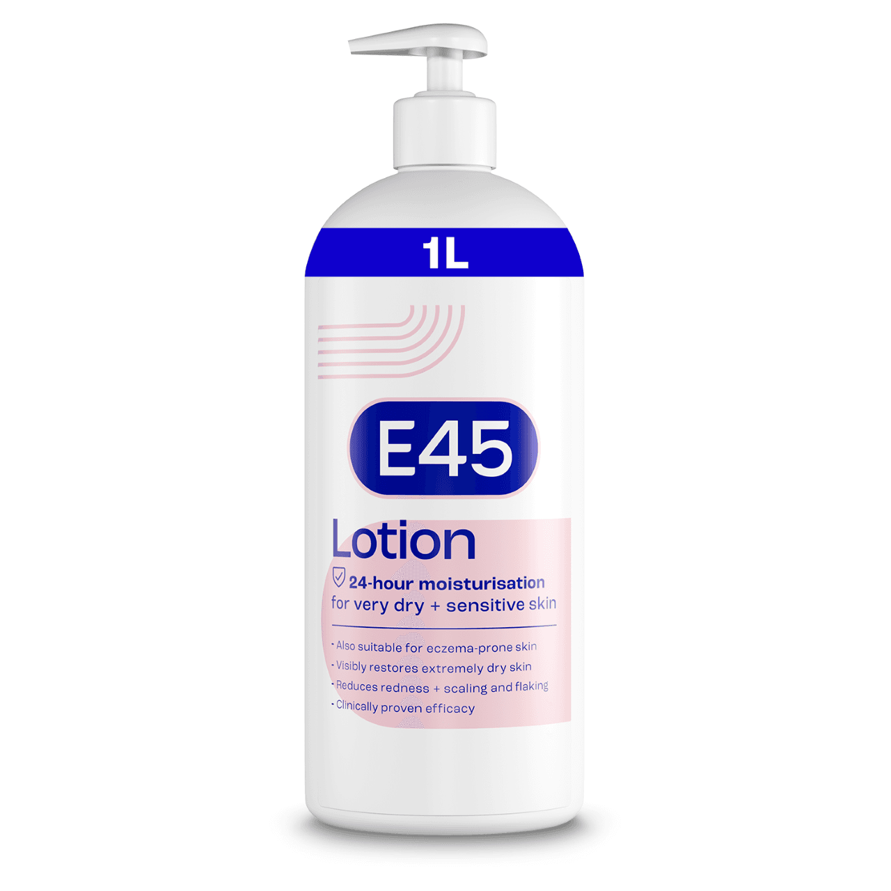 E45 Moisturiser Body Lotion for Dry & Sensitive Skin 1L Image 1