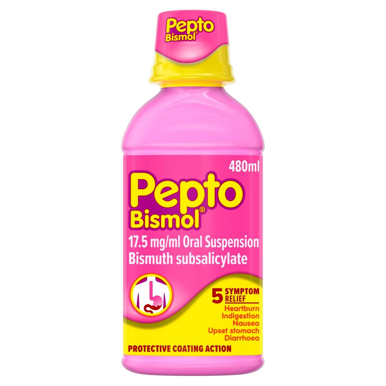 Pepto Bismol Stomach Remedy Liquid Original Flavor 480ML Image 1