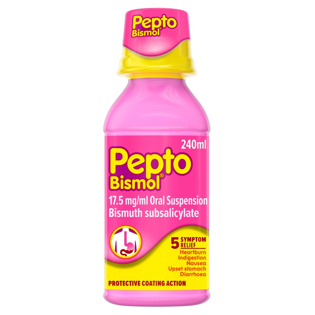 Pepto Bismol Stomach Remedy Liquid Original Flavor 240ML Image 1