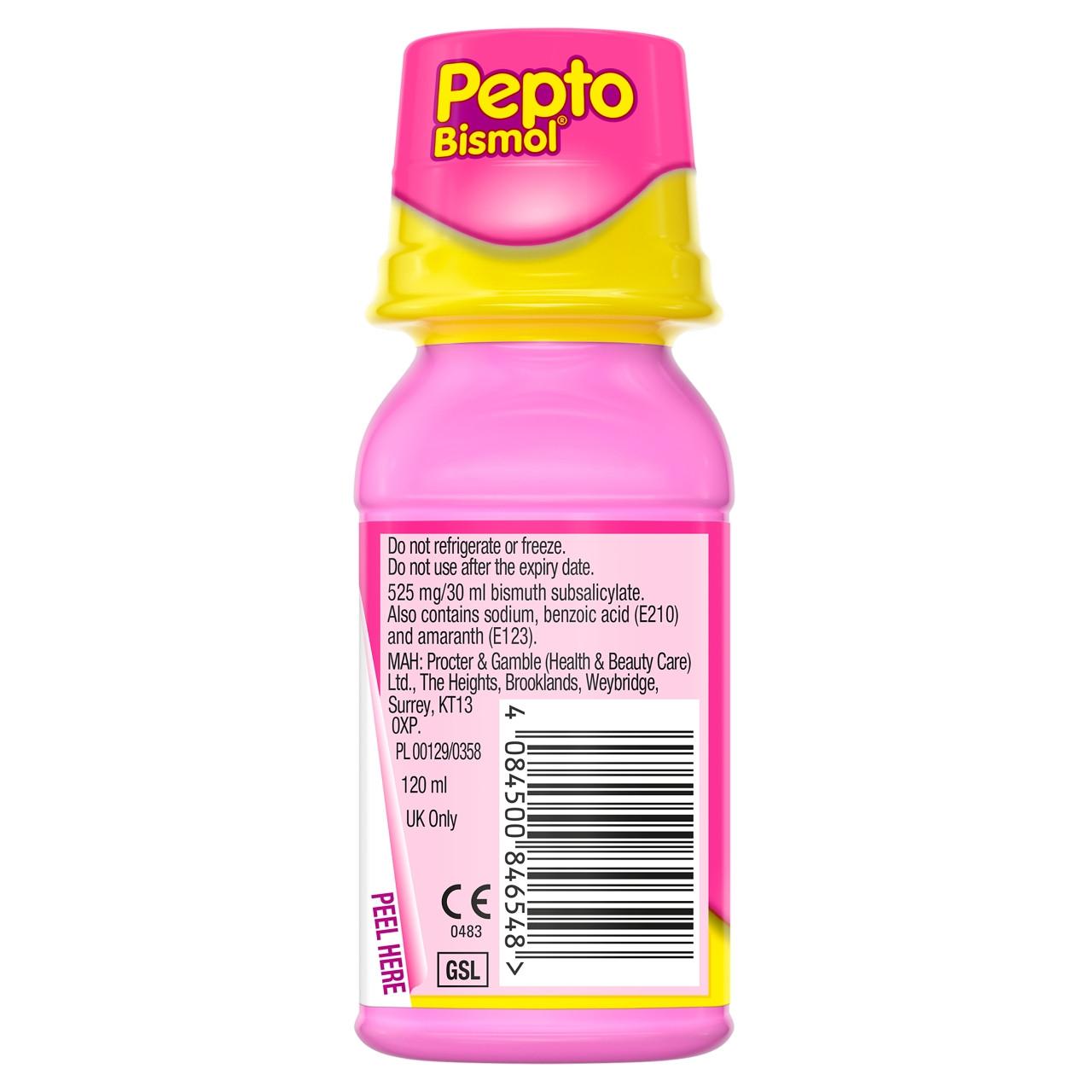 Pepto Bismol Stomach Remedy Liquid Original Flavor 120ML Image https://cdn11.bigcommerce.com/s-g585yu857h/images/stencil/1280w/products/6504/11225/4084500846548_T20__78957.1782824561.jpg1