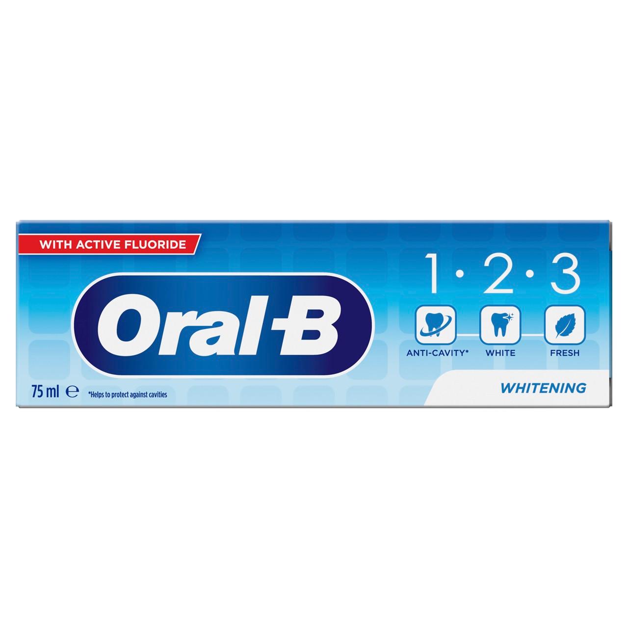 Oral-B 123 Whitening Toothpaste 75ml Image 1