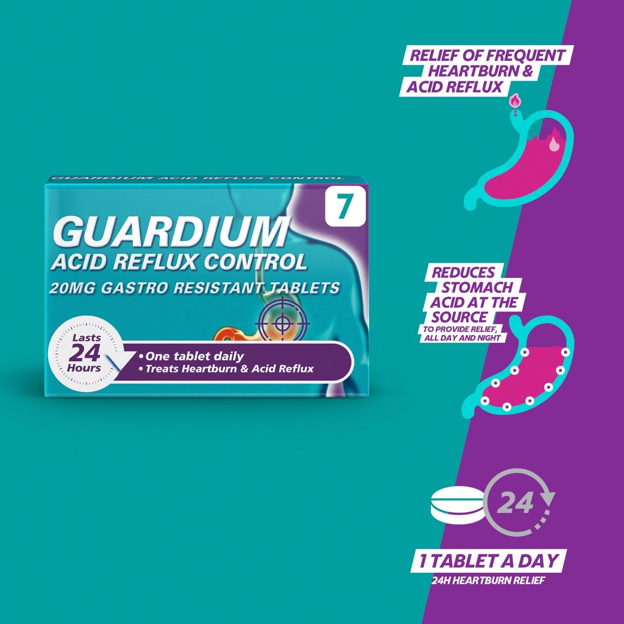Guardium Acid Reflux Control Tablets 7 Tablets Image https://cdn11.bigcommerce.com/s-g585yu857h/images/stencil/1280w/products/6556/11834/5011417572498_T67__66513.1782824327.jpg1