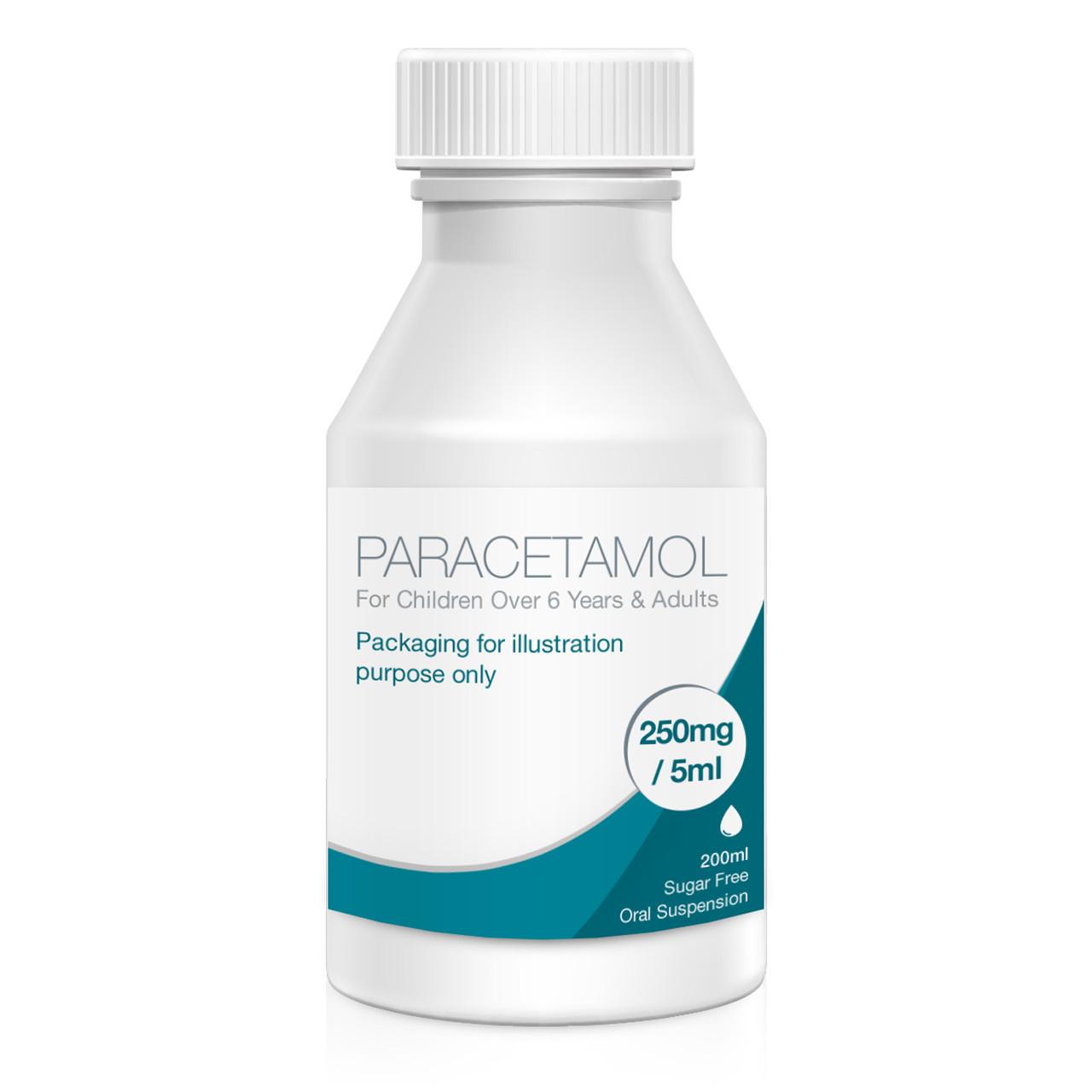 Paracetamol 250mg/5ml Oral Suspension 6 Years+ Sugar Free 200ml (Flavours Vary) Image 1
