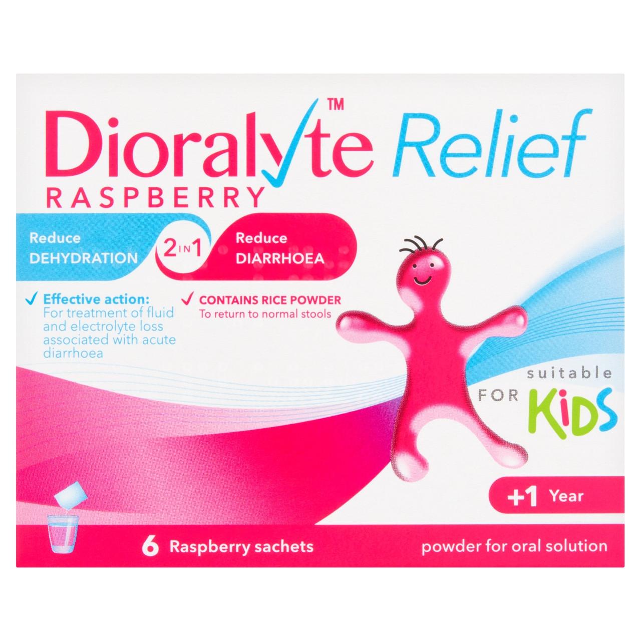 Dioralyte Relief Sachets Raspberry 6 Sachets Image 1