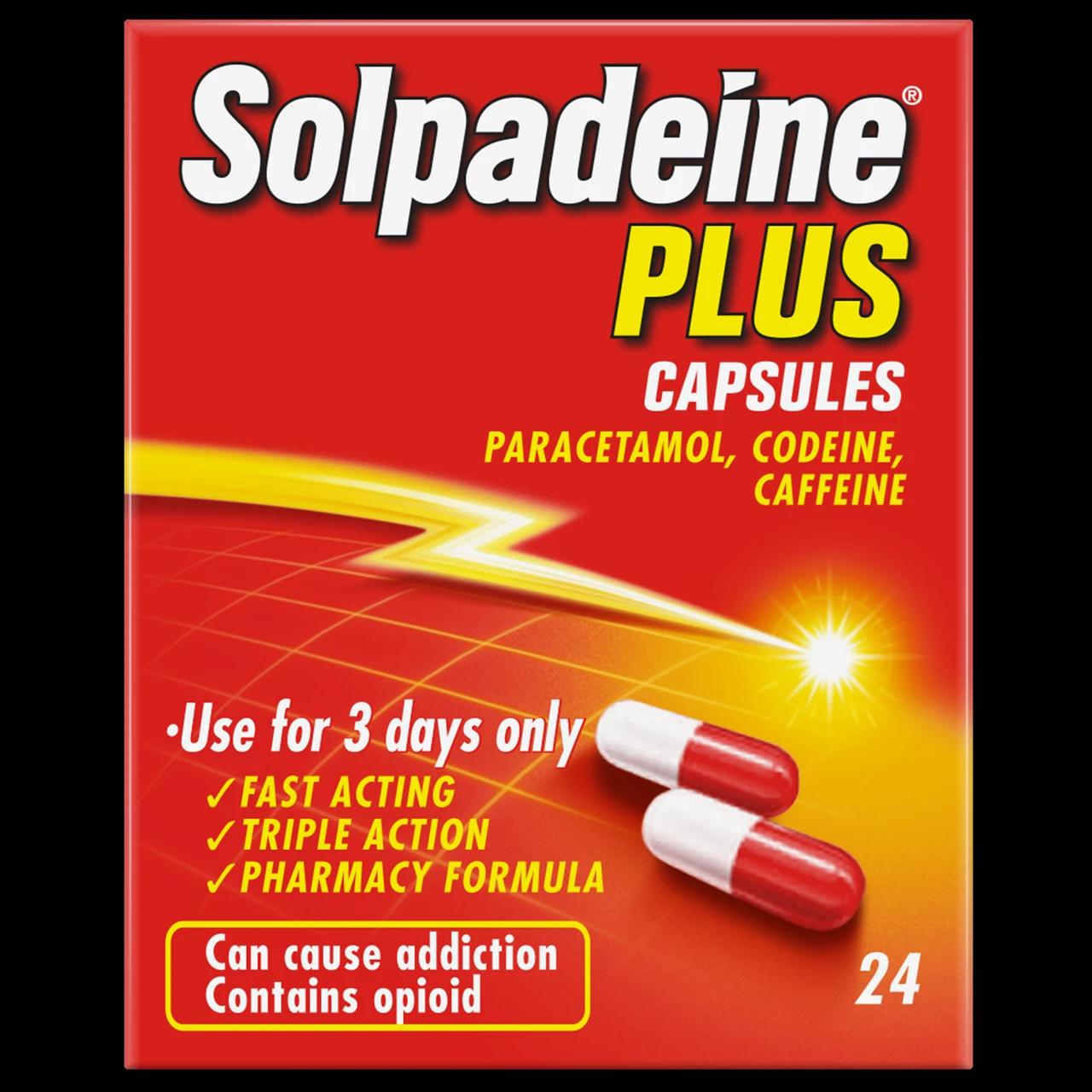 Solpadeine Plus 24 Capsules Image 1