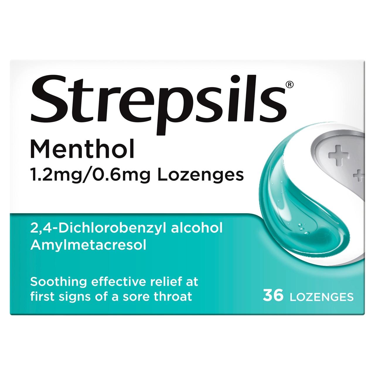 Strepsils Menthol Lozenges 36 Lozenges Image 1