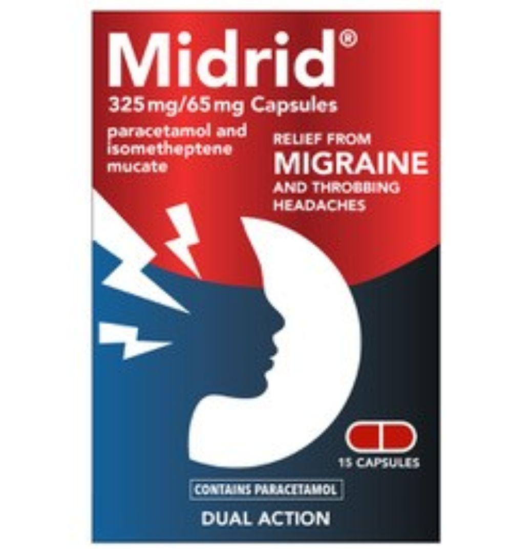 Midrid Migraine Relief Capsules 15 Capsules Image 1