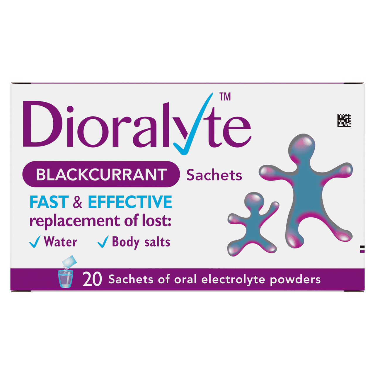 Dioralyte Blackcurrant Sachets 20 Sachets Image 1