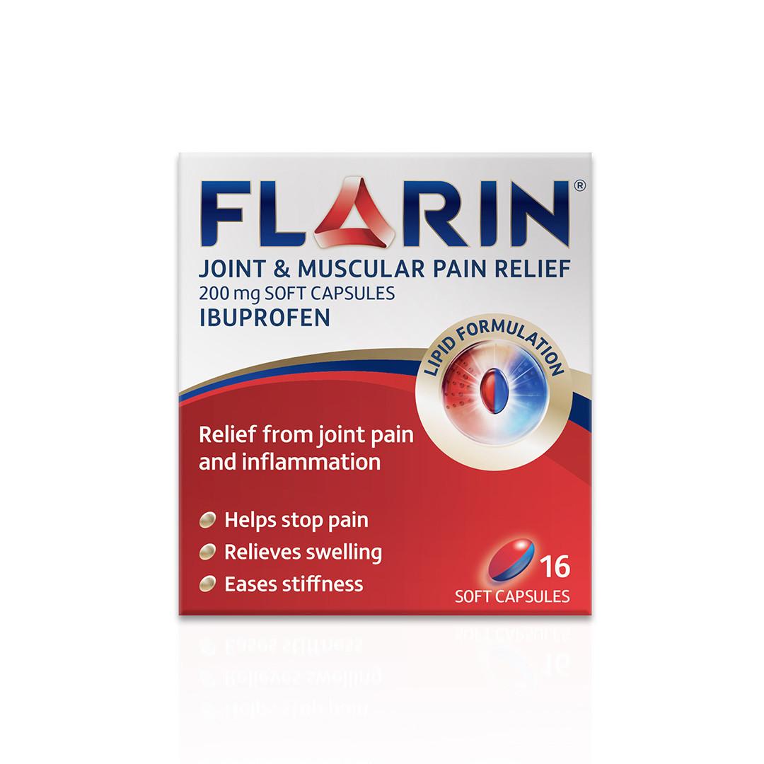 Flarin Joint & Muscle Pain Relief 16 Capsules Image 1