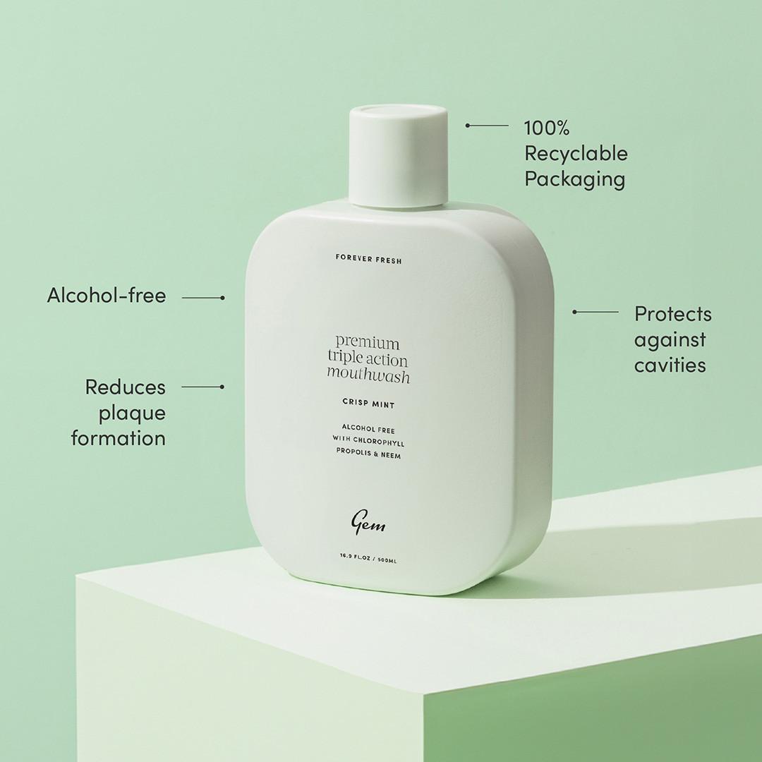 Gem Mouthwash Crisp Mint 500ml Image https://cdn11.bigcommerce.com/s-g585yu857h/images/stencil/1280w/products/6703/11744/159353_A__37409.1740668164.jpg1