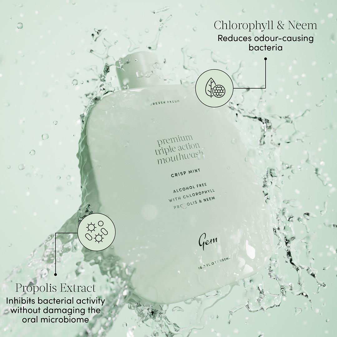 Gem Mouthwash Crisp Mint 500ml Image https://cdn11.bigcommerce.com/s-g585yu857h/images/stencil/1280w/products/6703/11745/159353_B__34945.1740668164.jpg1