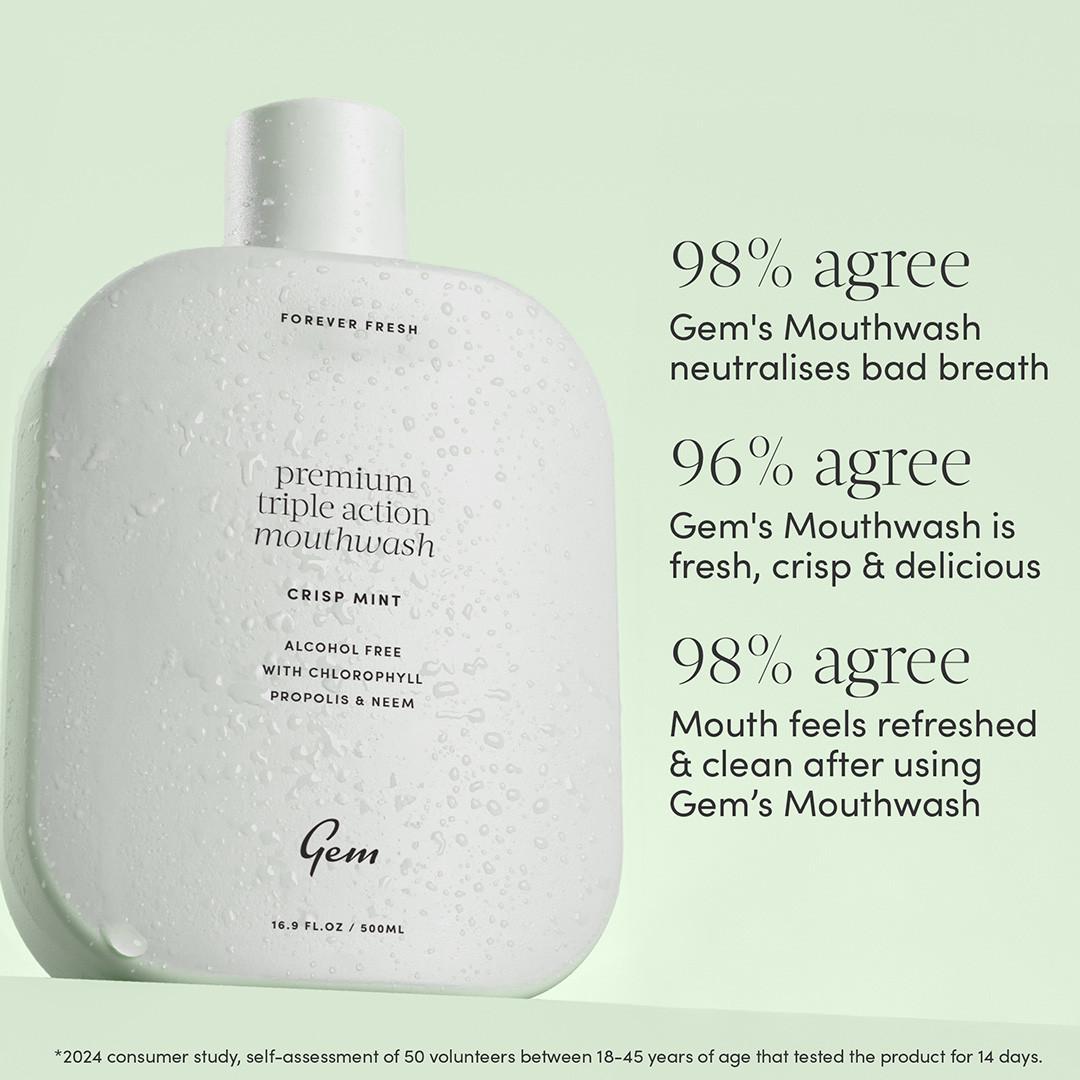 Gem Mouthwash Crisp Mint 500ml Image https://cdn11.bigcommerce.com/s-g585yu857h/images/stencil/1280w/products/6703/11746/159353_C__32957.1740668164.jpg1